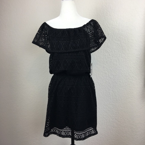 Express Dresses & Skirts - Express Off Shoulder Black Dress
